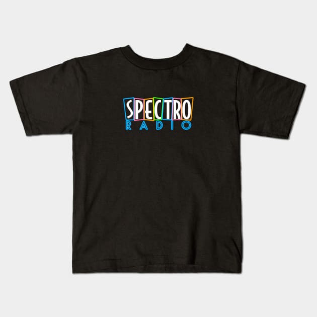 Spectro Neon Shirt (Front Only) Kids T-Shirt by SpectroRadio